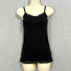 Cherokee Ribbed Lace Trim Babydoll Tank Top Size XL Bella Swan Y2K 2000 Grunge